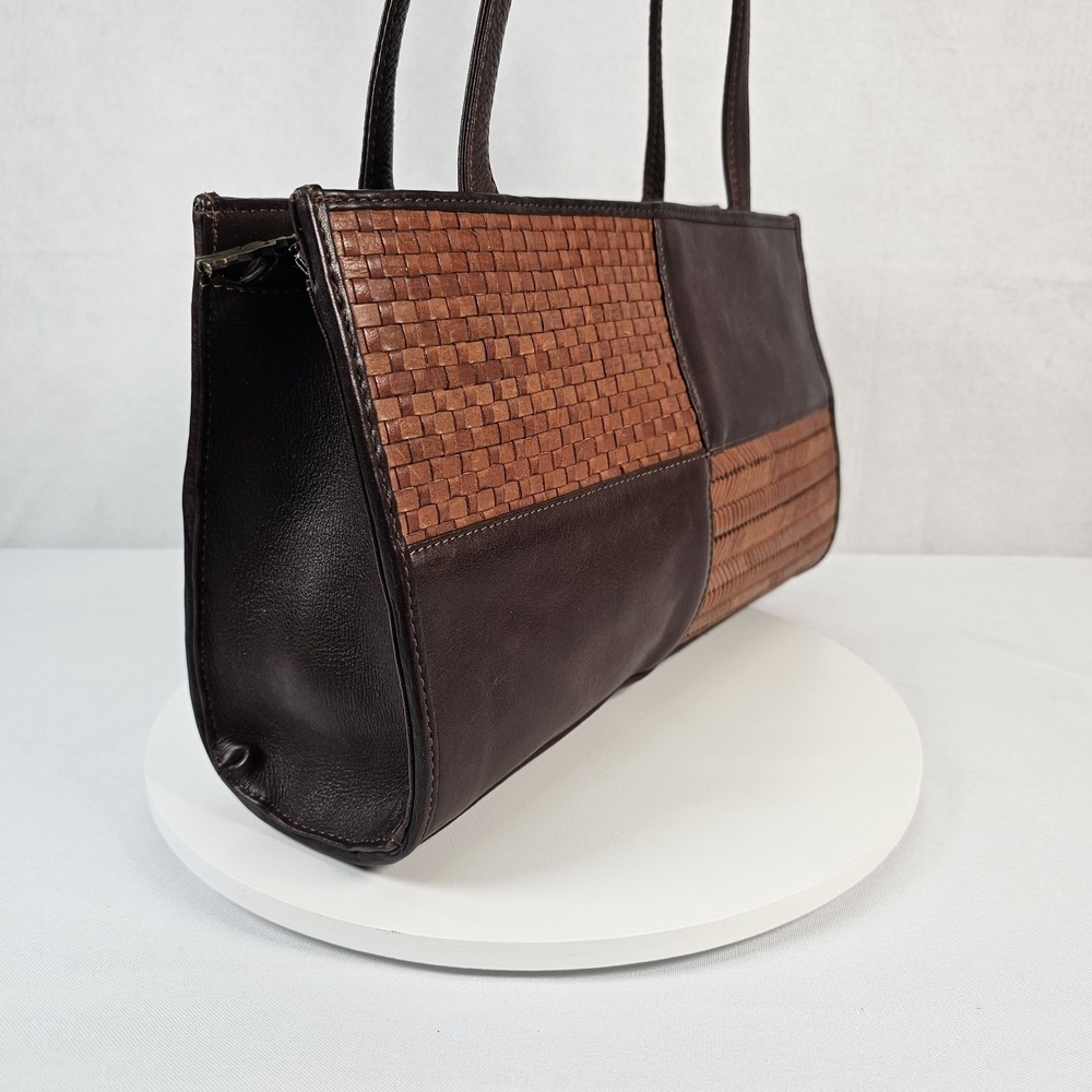 American Angel Brown Leather Woven Purse/Handbag Shoulder bag NWOT MSRP $130 - Picture 4 of 11